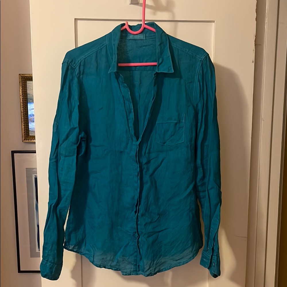 EUC cp shades linen button down